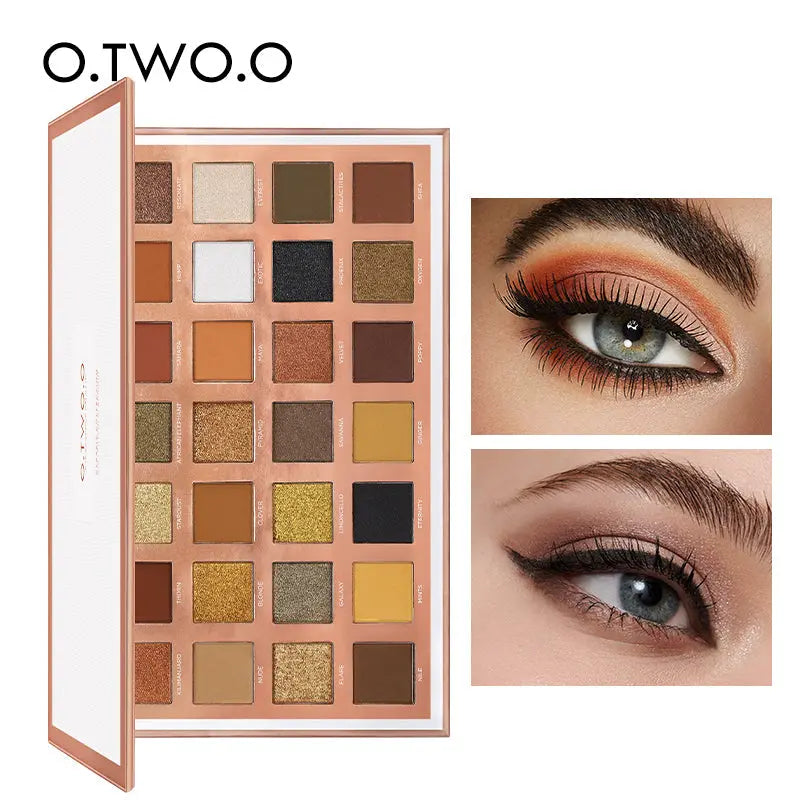 O.TWO.O 28 Colors Eyeshadow Palette - O TWO O Cosmetics Qatar