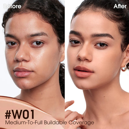 O.TWO.O BB Cushion Liquid Foundation Medium Coverage Moisturizing Brightening Oil-Control