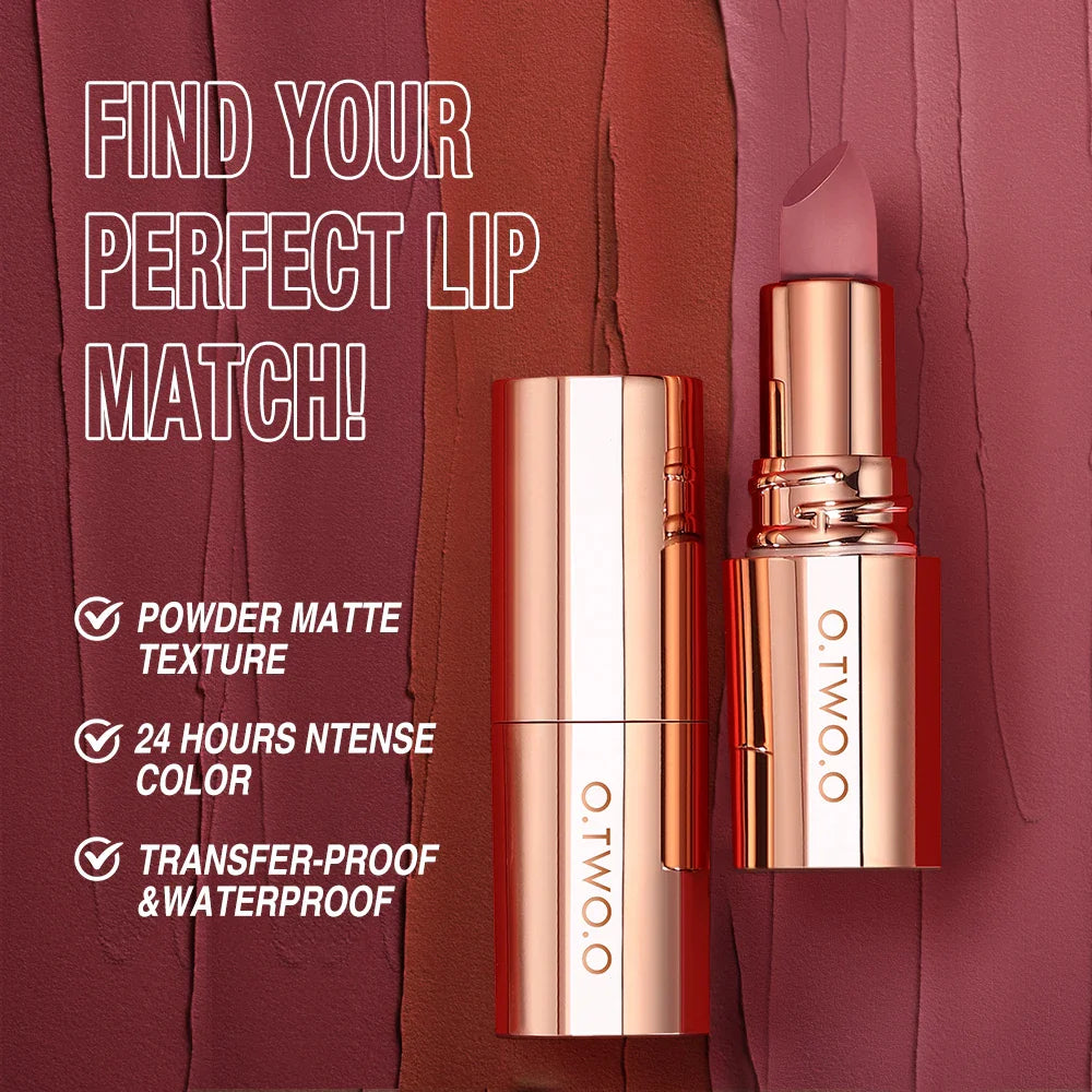 O.TWO.O Eye & Lip Makeup Set – Long-Lasting Lipstick & Mascara Beauty Duo
