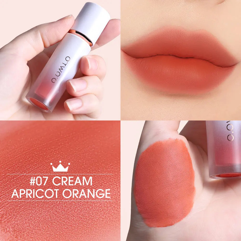 O.TWO.O New Arrival Velvet Matte Finish Rich 12 colors Lip Gloss - O TWO O Cosmetics Qatar