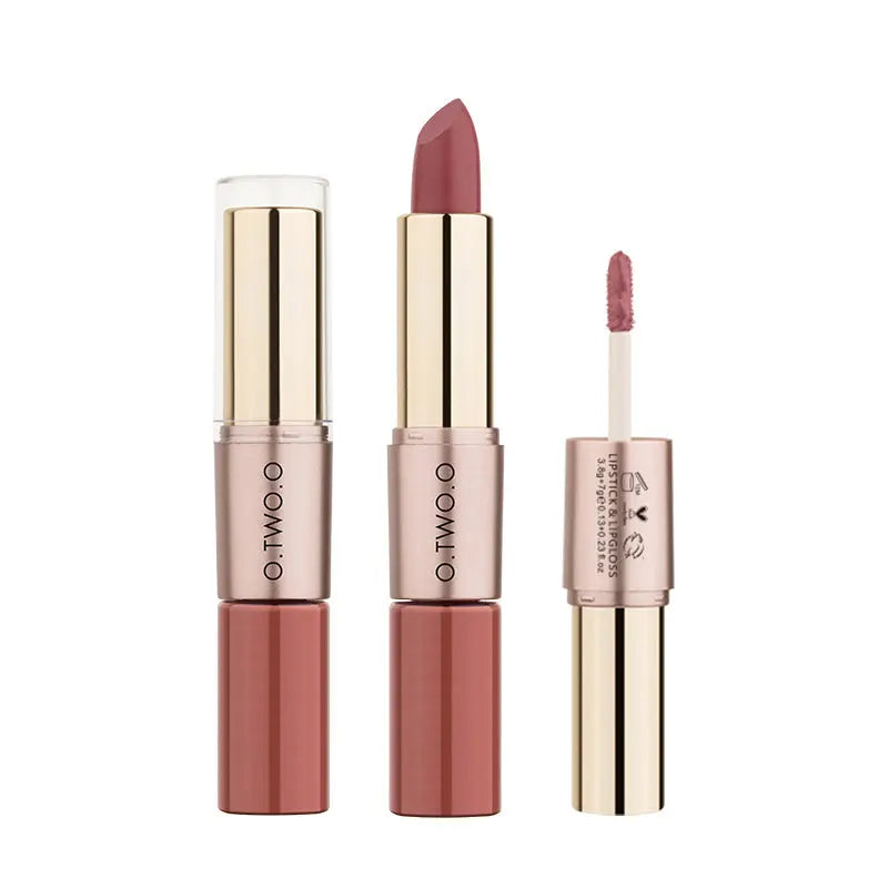 O.TWO.O 2 in 1 Matte Liquid Lipstick High Pigmented Long Lasting - O TWO O Cosmetics Qatar