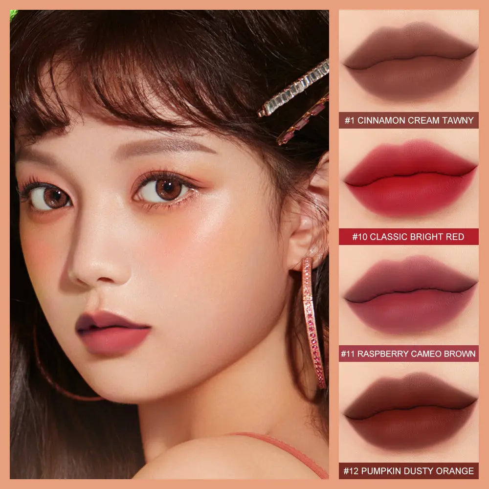 O.TWO.O New Arrival Velvet Matte Finish Rich 12 colors Lip Gloss - O TWO O Cosmetics Qatar