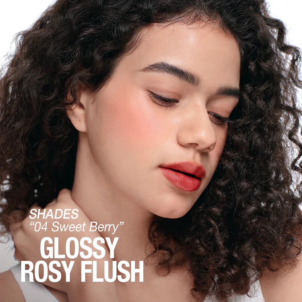 O.TWO.O Multi-Purpose High Pigment Lip Tint Long-Lasting Cheek Blush Liquid Gloss