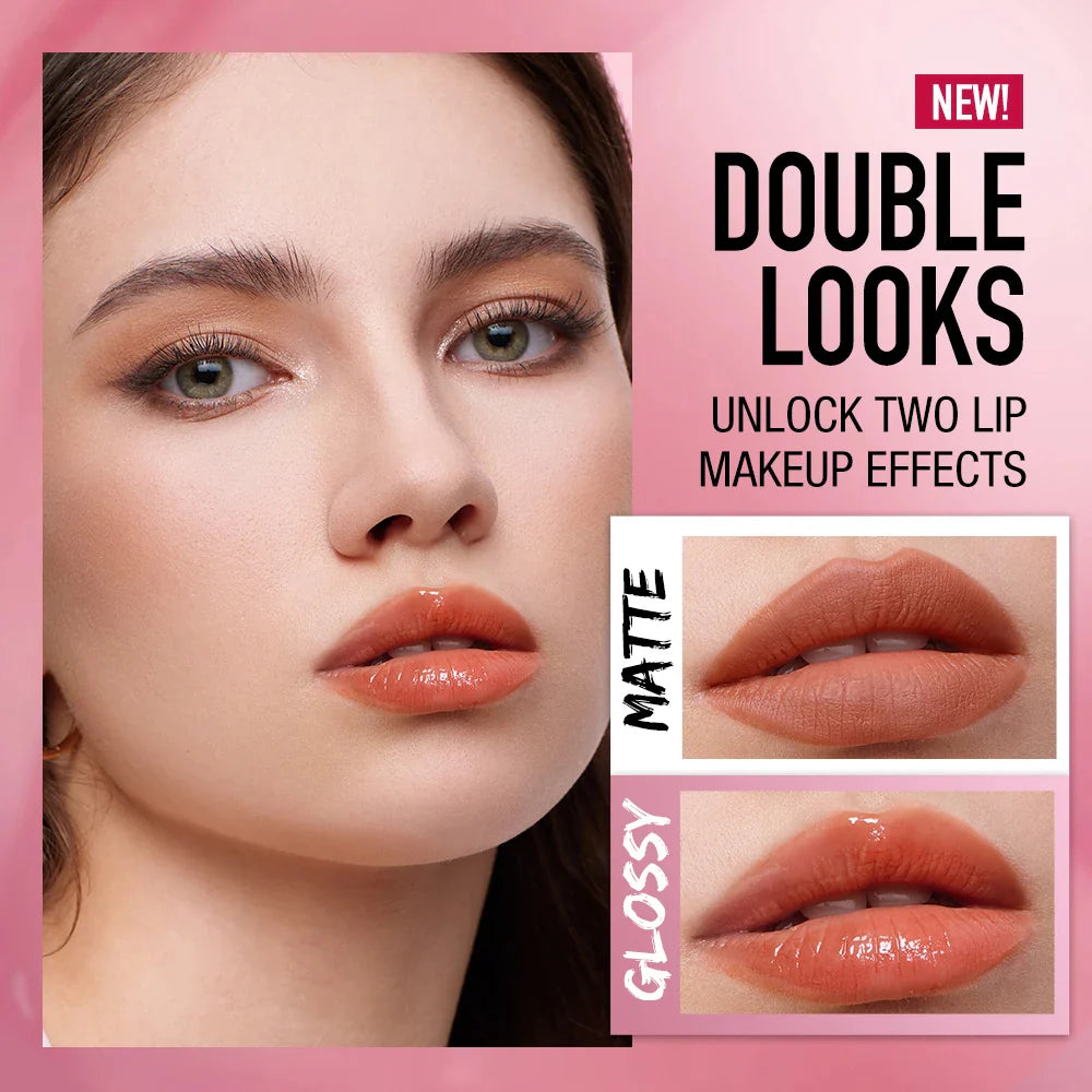 O.TWO.O Eye & Lip Makeup Set – Long-Lasting Lipstick & Mascara Beauty Duo
