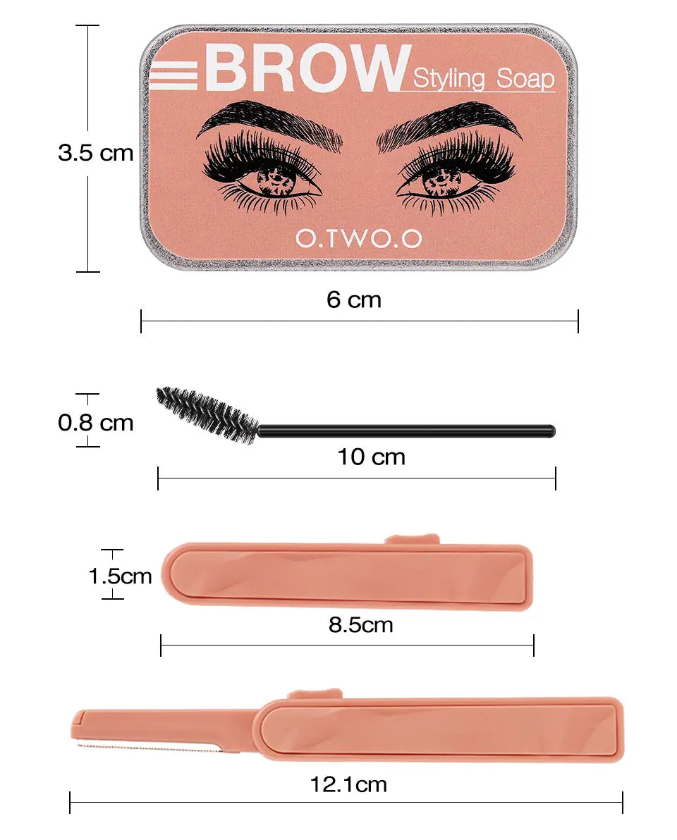 O.TWO.O Waterproof Eyebrow Repair Brow Styling Soap Eyebrow Enhancer Accessories - O TWO O Cosmetics Qatar