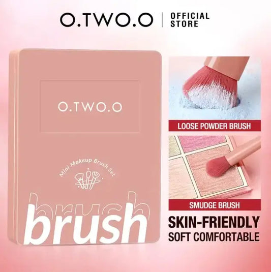 O.TWO.O Soft Fiber Makeup Brushes Set - O TWO O Cosmetics Qatar