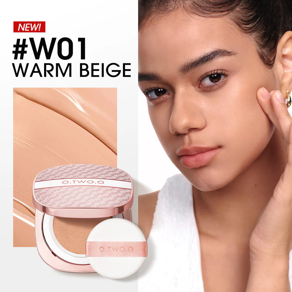 O.TWO.O BB Cushion Liquid Foundation Medium Coverage Moisturizing Brightening Oil-Control